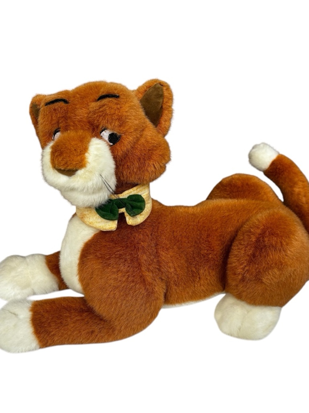 Vintage Disney Store The Aristocats Thomas O’Malley Plush Laying Stuffed Cat